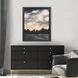 Tumultuous Obscure Blue and Beige and Gray Framed Art