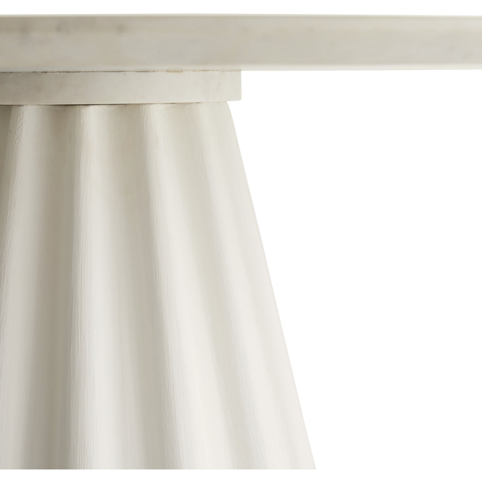 Rinny 60 inch White and White Gesso Dining Table, Large