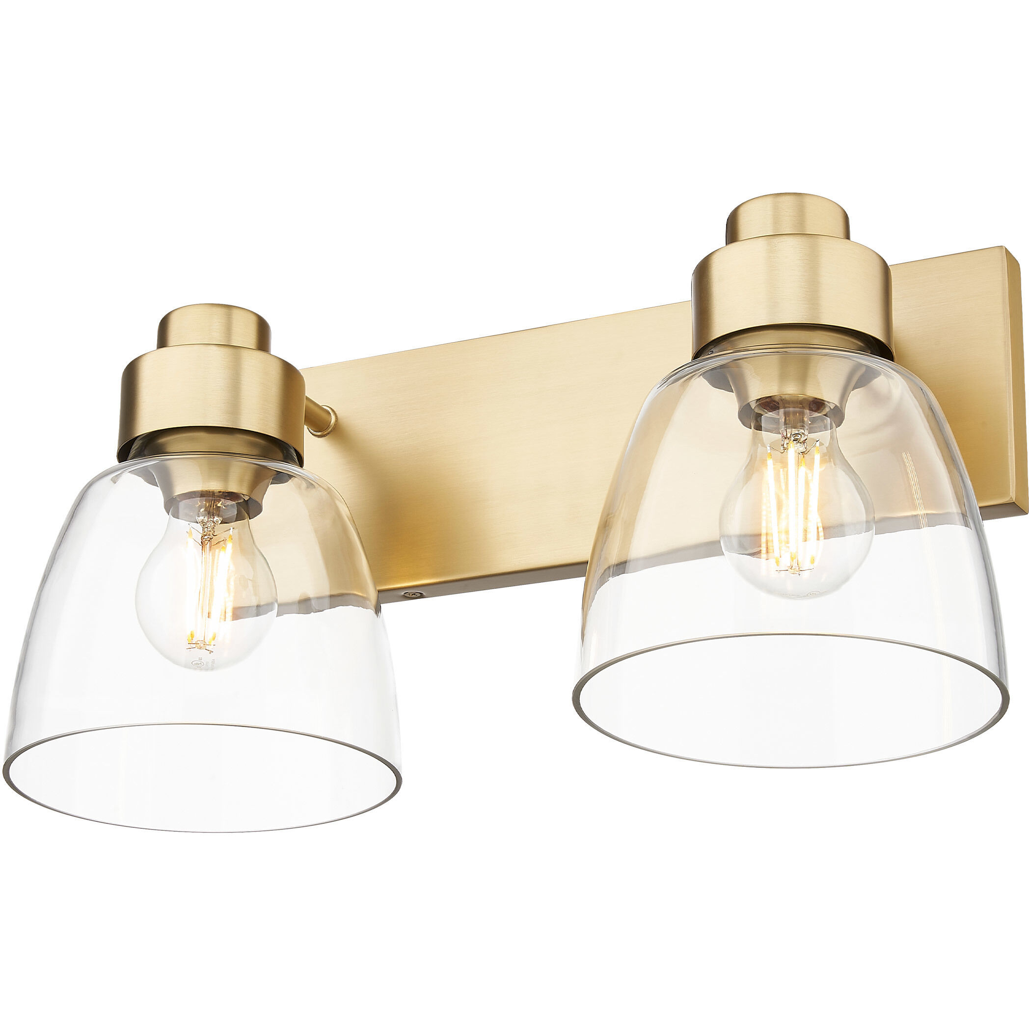Remy Vanity Wall Light in Brushed Champagne Brass