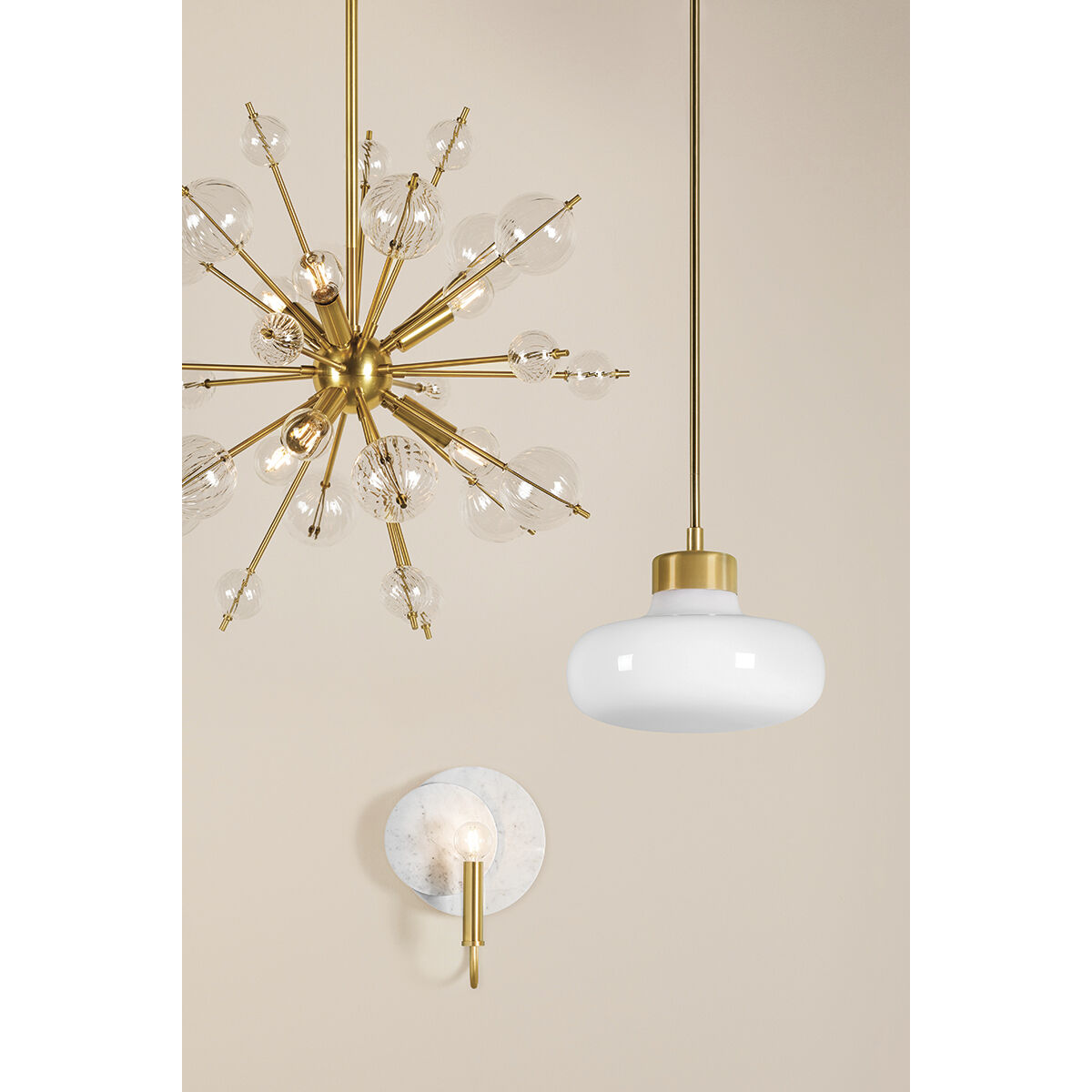 Eliana 1 Light 14.25 inch Aged Brass Pendant Ceiling Light