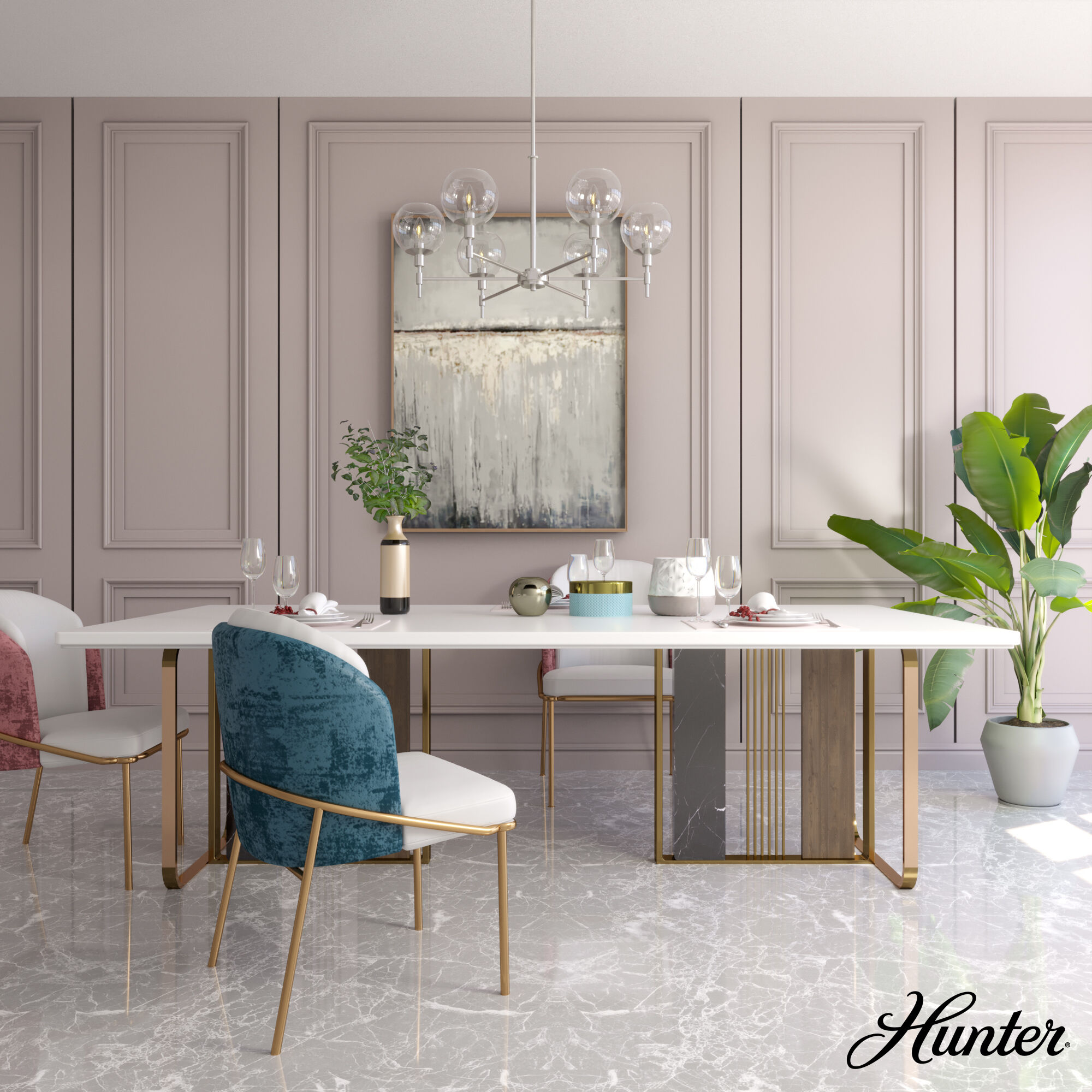 Xidane 6 Light 32 inch Brushed Nickel Chandelier Ceiling Light