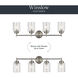 Winslow 4 Light 30 inch Brushed Nickel Wall Mt Bath 4 Arm Wall Light 
