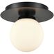 Atwood 1 Light 6.25 inch Ebony Flush Mount Ceiling Light