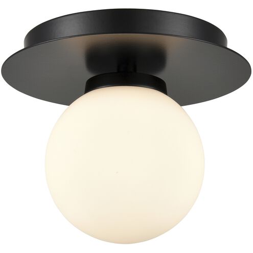 Atwood 1 Light 6.25 inch Ebony Flush Mount Ceiling Light