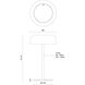 Brilla 10.5 inch 3 watt Black Table Lamp Portable Light