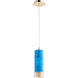 Kaska 1 Light 4 inch Gold Pendant Ceiling Light