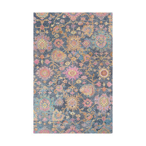 Classic Nouveau 36 X 24 inch Charcoal/Black/Teal/Light Gray/Garnet/Rose/Mauve Rugs, Rectangle