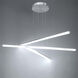 Stack LED 48 inch Brushed Aluminum Pendant Ceiling Light, dweLED