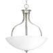 Antelo View Dr 3 Light 17 inch Brushed Nickel Inverted Pendant Ceiling Light