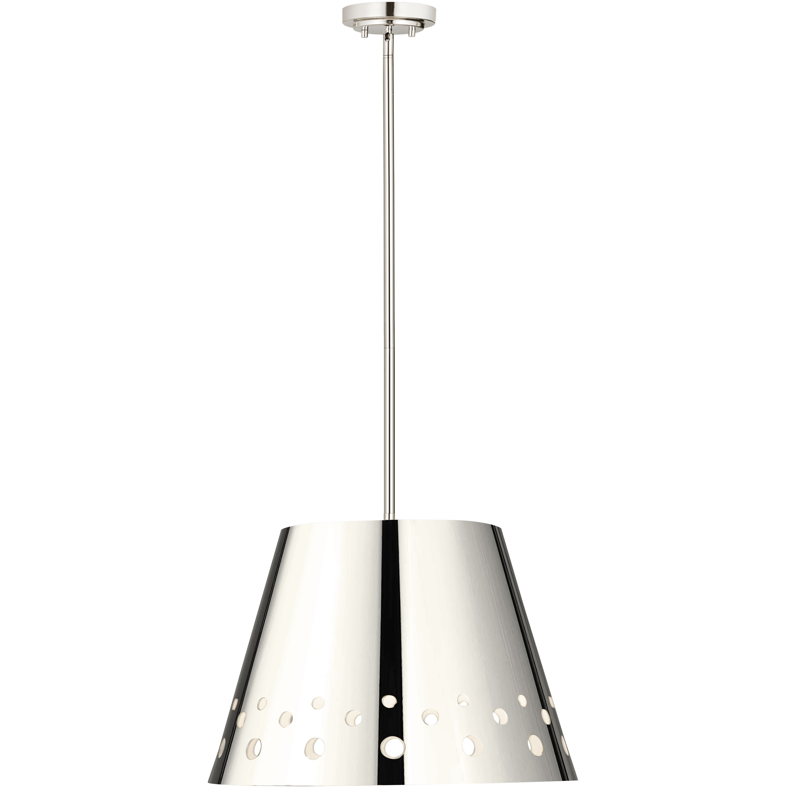 Katie 1 Light 18 inch Polished Nickel Chandelier Ceiling Light