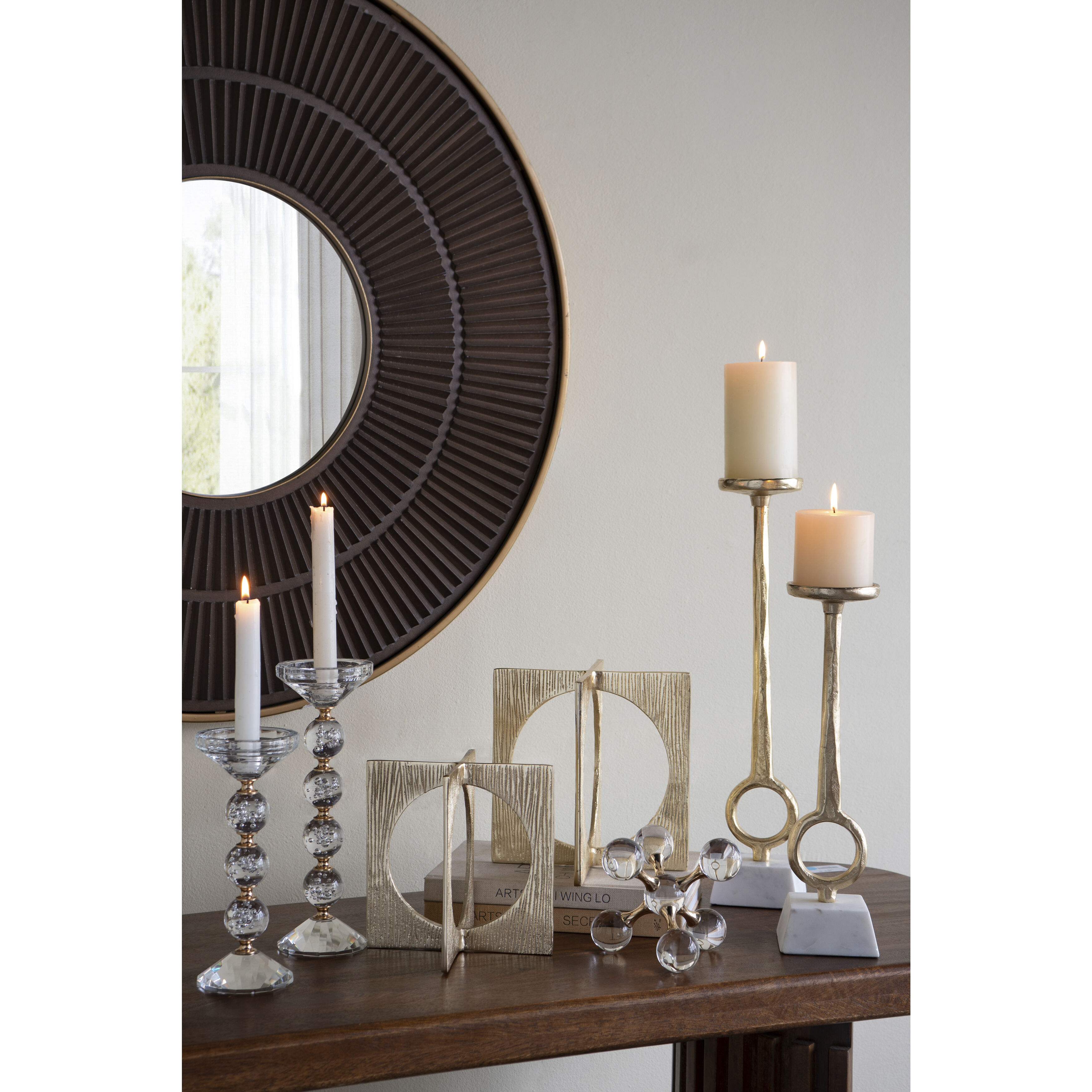 Anita 8.9 X 3.5 inch Candle Holder