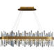 Canada LED 16 inch Gold LED Chandelier Ceiling Light