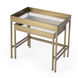 Lenny 2 Piece Glass Nesting Tables in Gold