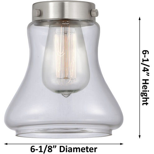 Franklin Restoration Bellmont LED 42.25 inch Brushed Satin Nickel Bath Vanity Light Wall Light in Clear Glass, Franklin Restoration