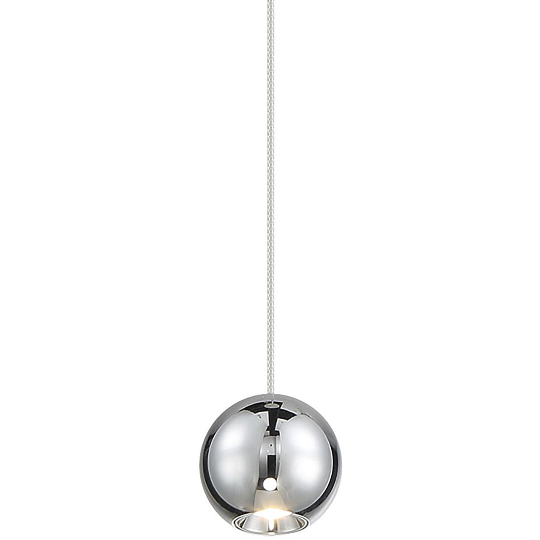 Itty LED 2 inch Chrome Mini Pendant Ceiling Light