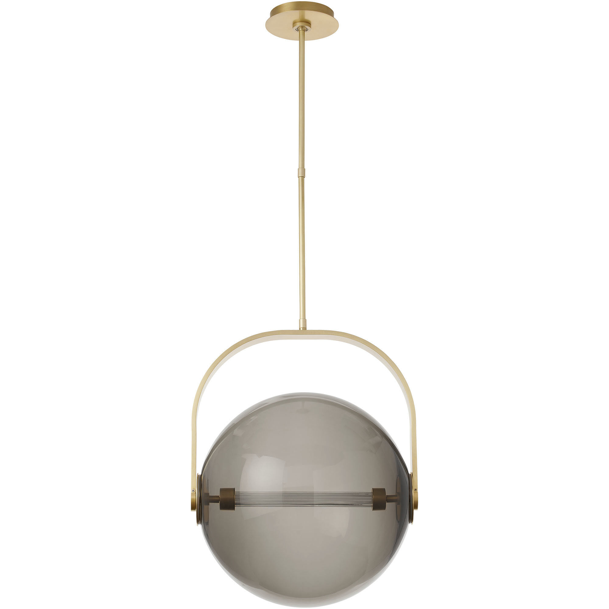 Sean Lavin Fues Line-Voltage Pendant Ceiling Light in Transparent Smoke Glass