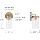 Fuller 1 Light 5 inch Aged Brass Sconce Wall Light