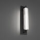 Portos LED 25 inch Black Outdoor Wall Light, dweLED