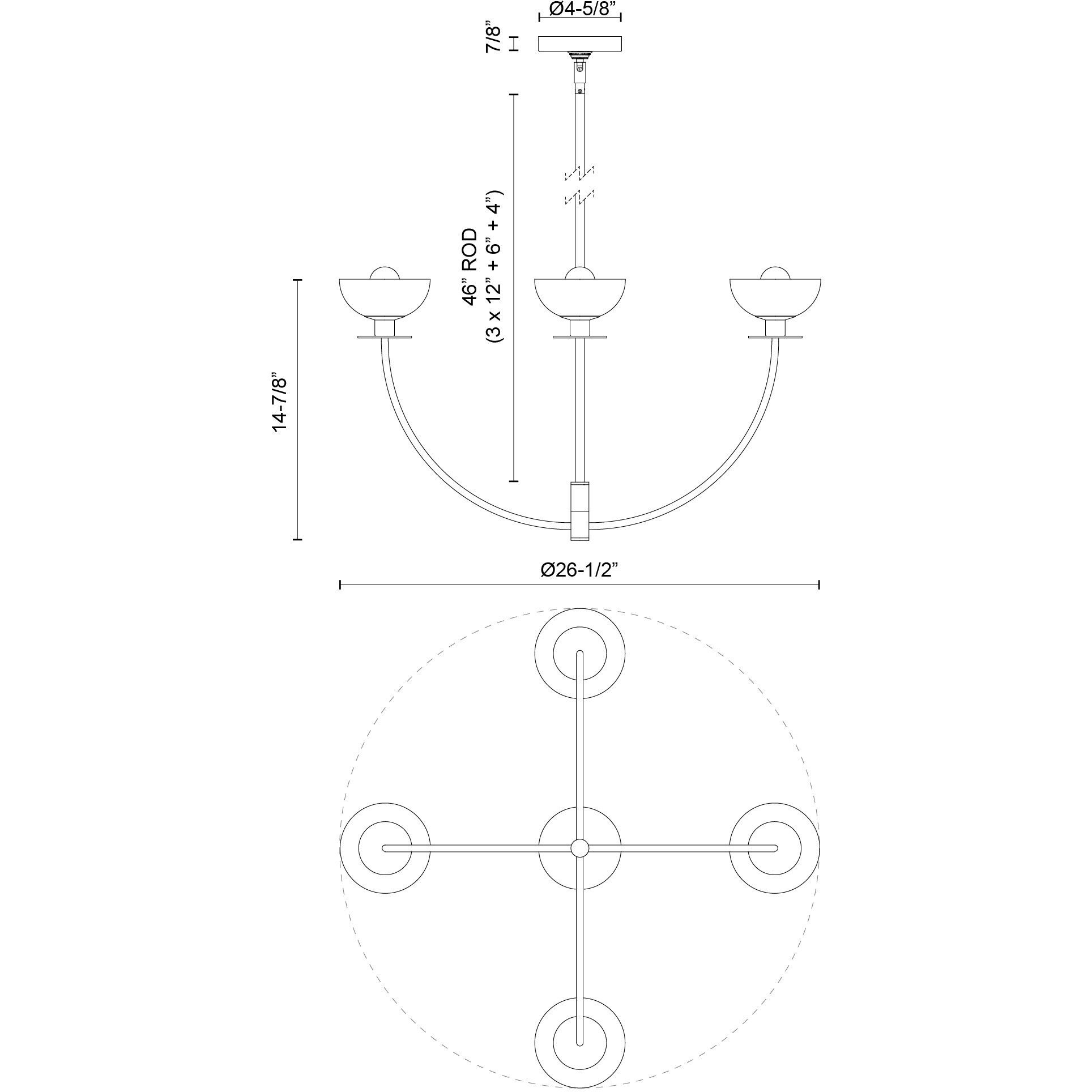Alora Mood Sylvia 4 Light 26.5 inch Matte Black Chandelier Ceiling Light
