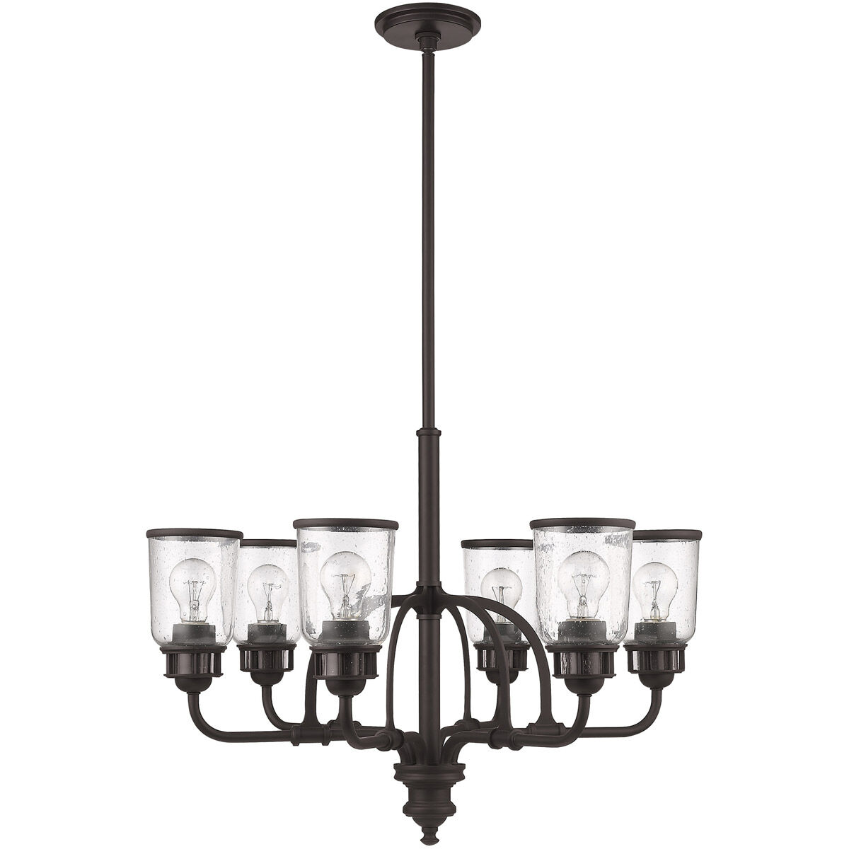 Lawrenceville 6 Light 26 inch Bronze Chandelier Ceiling Light