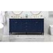 Bennett 72 X 21 X 35 inch Blue Vanity Sink Set