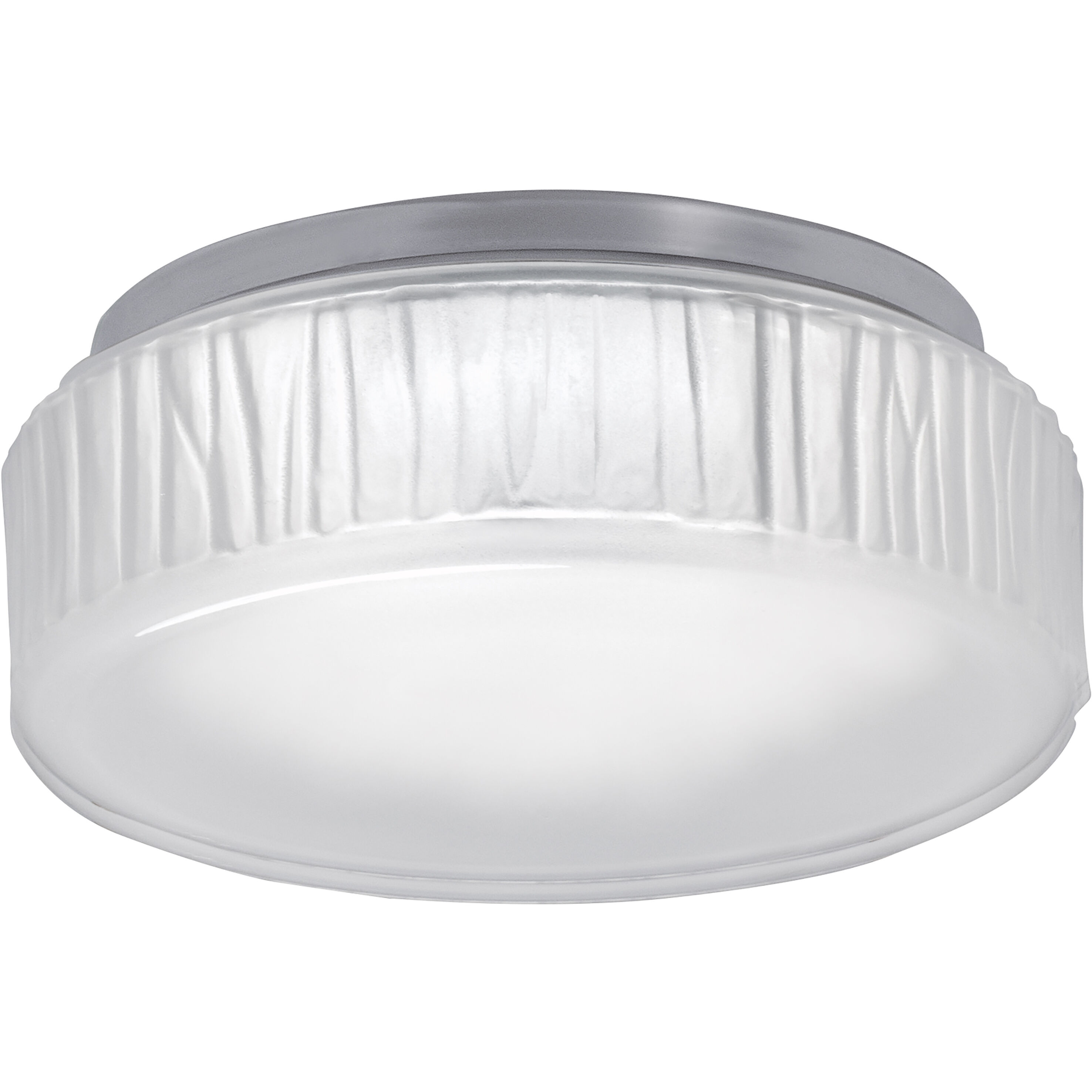 Bark LED 7 inch Polished Nickel with White Flush Mount Ceiling Light