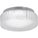 Bark LED 7 inch Polished Nickel with White Flush Mount Ceiling Light
