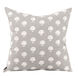 Square 20 inch Dandelion Pewter Pillow, with Down Insert