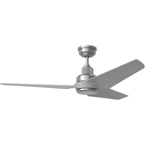 Ruhlmann 52 inch Brushed Steel with Silver ABS Blades Indoor/Outdoor Smart Ceiling Fan