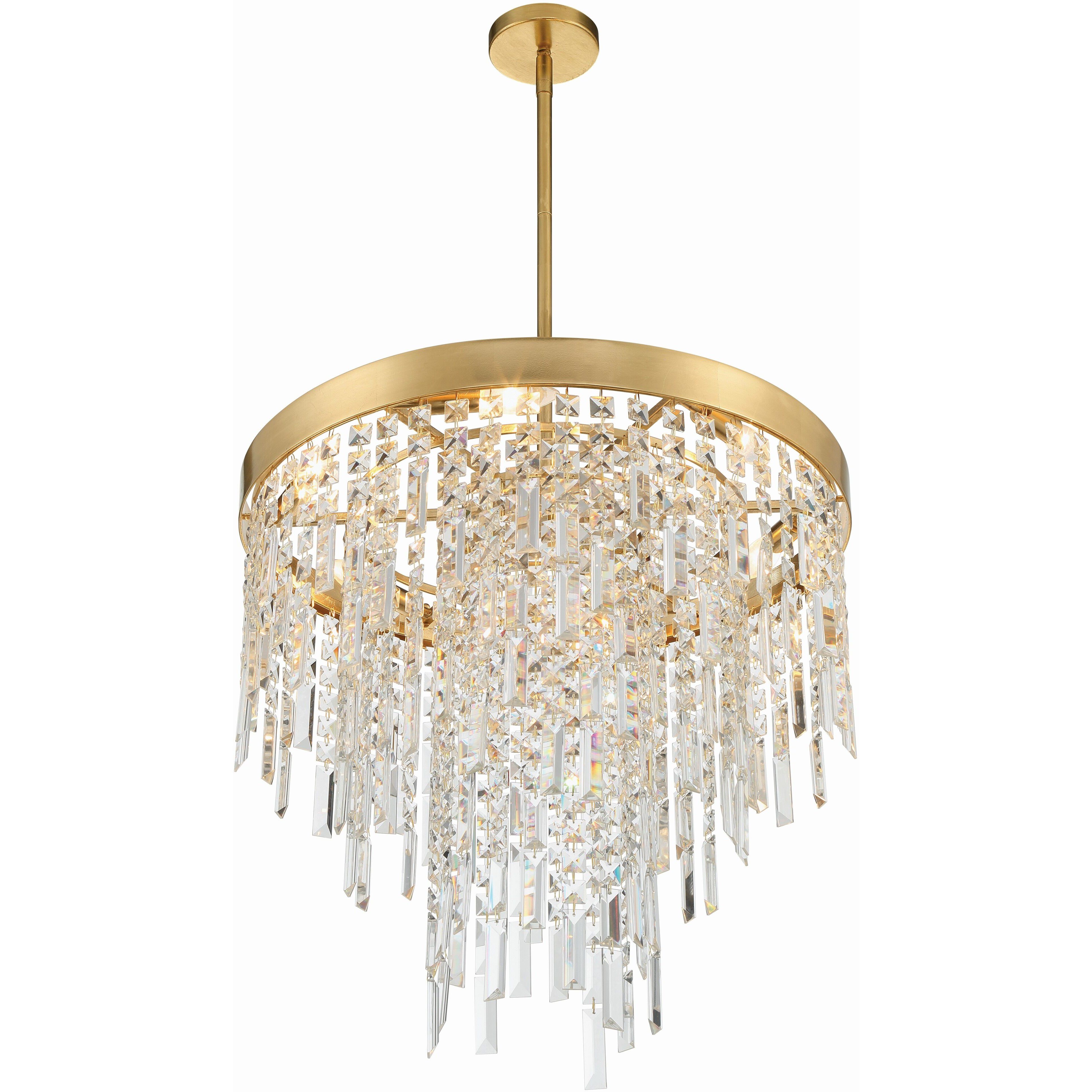 Winfield 6 Light 24 inch Antique Gold Chandelier Ceiling Light