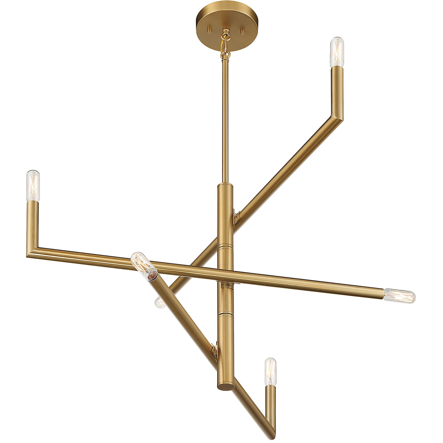 Cristofer 6 Light 30 inch Warm Brass Chandelier Ceiling Light, Essentials