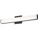 Longitude LED 20 inch Black Bath Vanity Light Wall Light