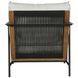 Milan Stinson White Outdoor Armchair