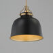 Hollis 1 Light 12 inch Natural Aged Brass Single Pendant Ceiling Light