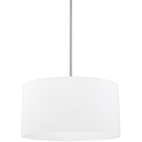 Elijah 3 Light 18 inch Polished Nickel Pendant Ceiling Light, HomePlace by Capital Lighting