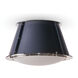 French Maid 1 Light 13 inch Blue and Polished Nickel Flush Mount Ceiling Light