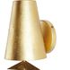 Ellie 1 Light 6 inch Gold Leaf Sconce Wall Light