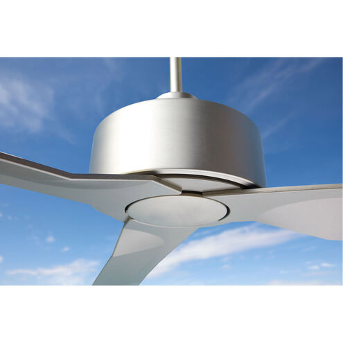Solis 56 inch Satin Nickel Indoor Outdoor Fan