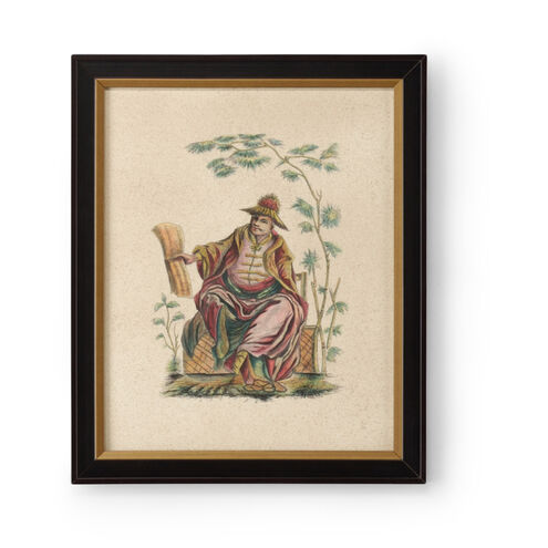 Chelsea House Brown and Antique Gold Frame Watercolor