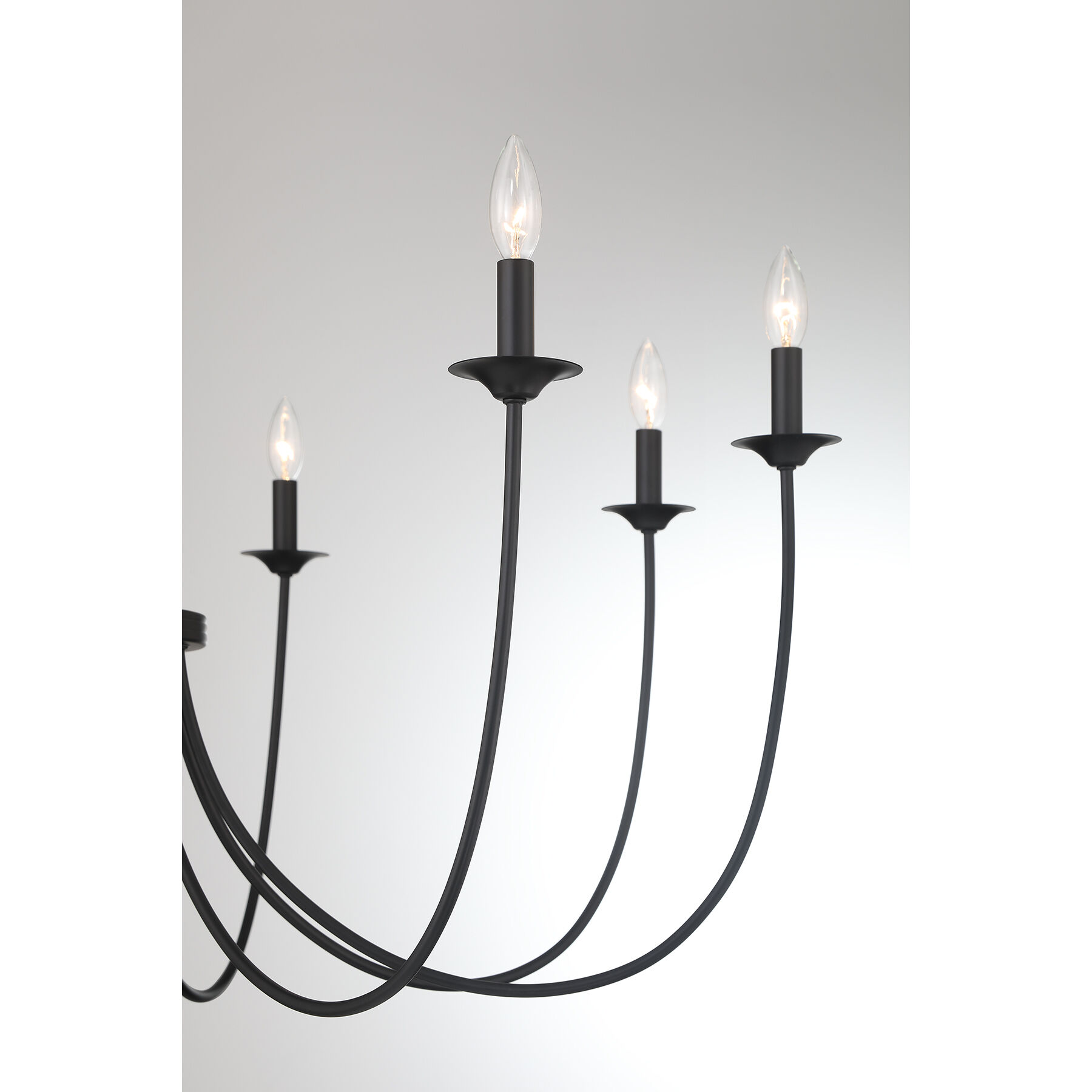 Stonecrest 8 Light 42 inch Matte Black Chandelier Ceiling Light