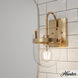 Karloff 1 Light 7.5 inch Alturas Gold Wall Sconce Wall Light
