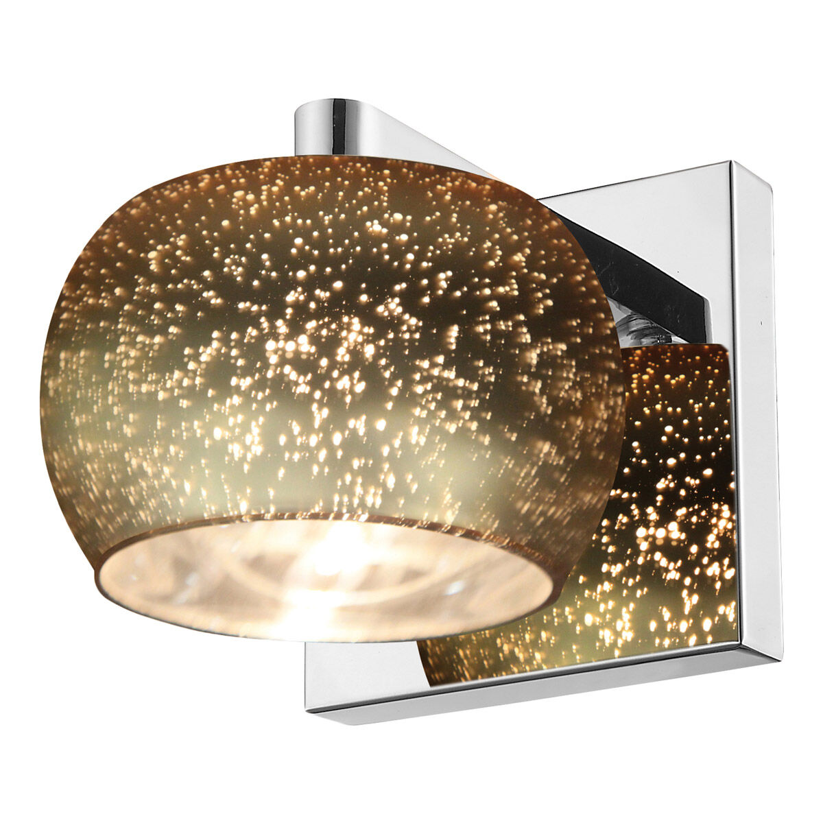 Galaxy LED 5.25 inch Mirrored Stainless Steel Vanity Light Wall Light