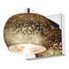 Galaxy LED 5 inch Mirrored Stainless Steel Vanity Light Wall Light