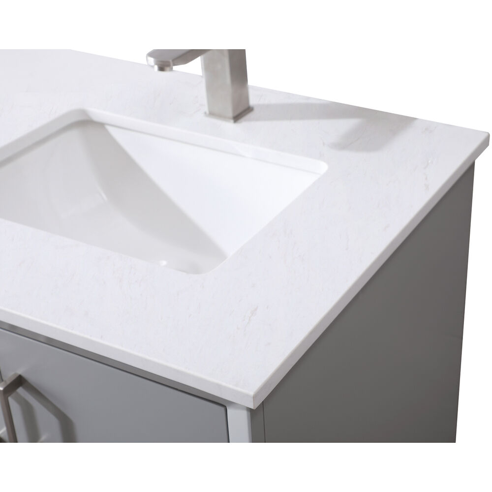 Hayes 60 X 22 X 35 inch Grey Vanity Sink Set