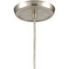 Sprinkle 1 Light 5 inch Satin Nickel Mini Pendant Ceiling Light in Ash Speckled Glass