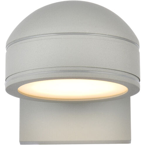 Raine 5 inch Silver Outdoor Wall Light