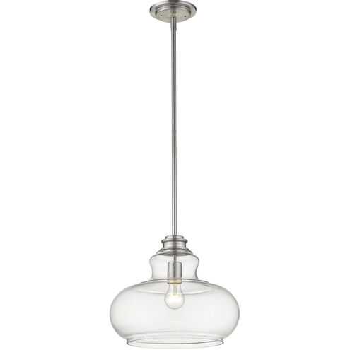 Torrel 1 Light 14 inch Satin Nickel Pendant Ceiling Light