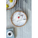 Round Cream/Brown Tray