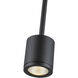 Nordic LED 2.63 inch Black Exterior Pendant