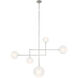 AERIN Linnea LED 56.5 inch Polished Nickel Chandelier Ceiling Light